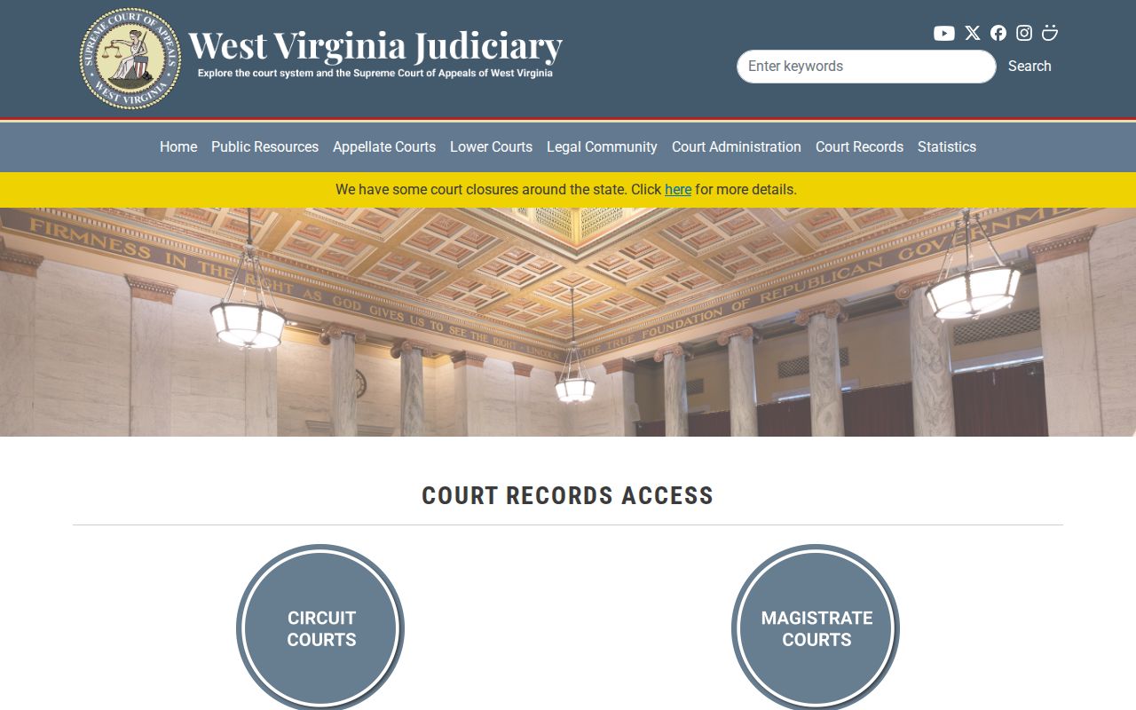 Marshall County criminal court case access choices