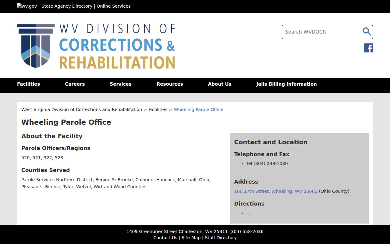 Marshall County criminal record parole office listing